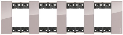 Рамка универсальная Legrand BTicino Living Now 4-м. 8 мод. аура картинка